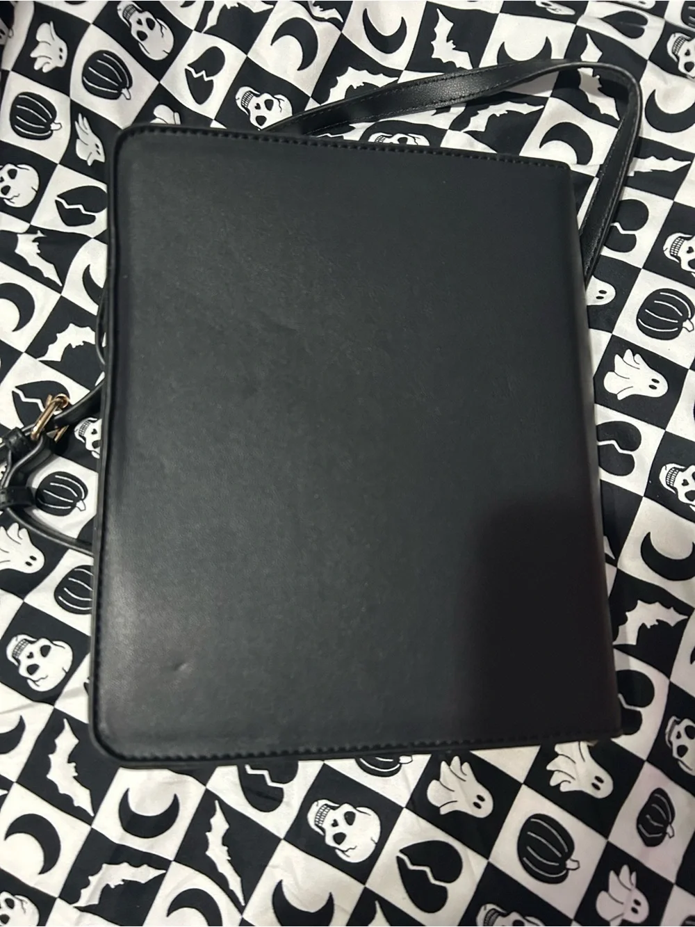 New Goth Halloween Summon the Spirits Black Book Crossbody Bag - Picture 4 of 6